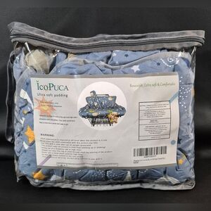 New ICOPUCA Shopping Cart/High Chair Cover for Baby, Anti Slip Design, Blue